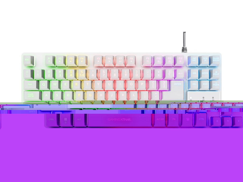 Trust GXT833W Thado TKL bijela tastatura, US layout