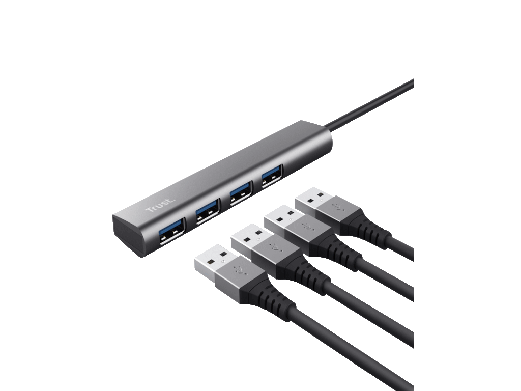 Trust Halyx USB-C to 4-portUSB-A 3.2 Gen1 Hub