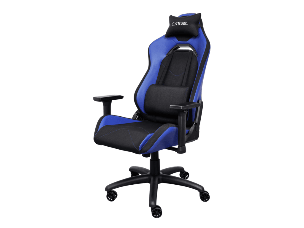 Trust GXT 714B gaming stolica RUYA, plava, udobna, podesiva ergonomska, eko materijal