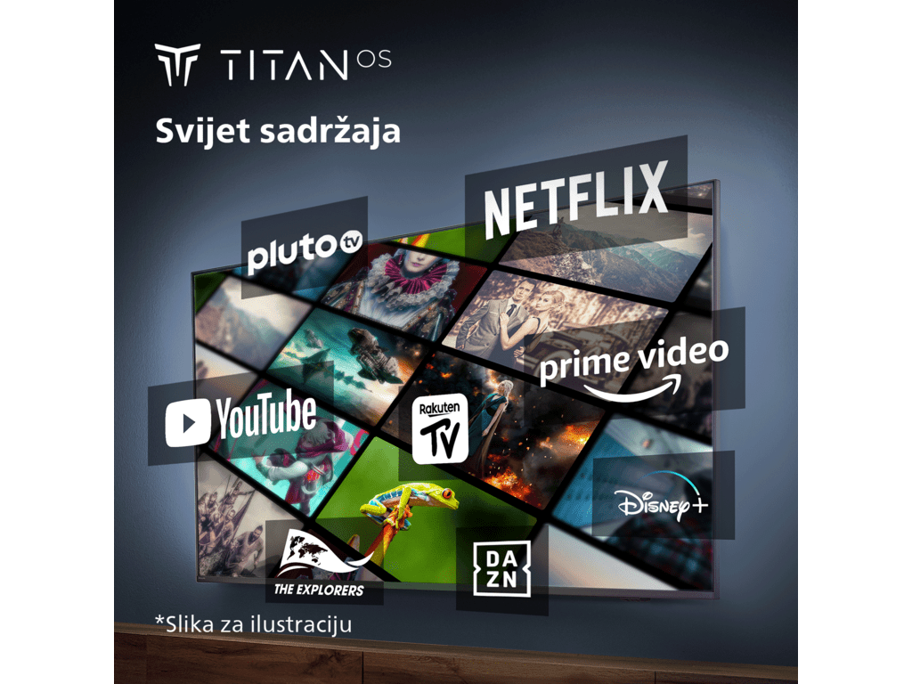 Philips 40''PFS6009 Titan OSFull HD LED; Dolby Audio;tanak dizajn; podrzava glasovne asistent