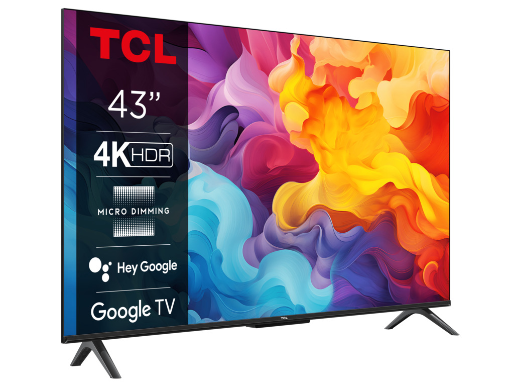 TCL 43"V6B 4K TV Google OSHDR10 and HDR HLG; HDMI 2.1;Game Master 2.0; Dolby Audio