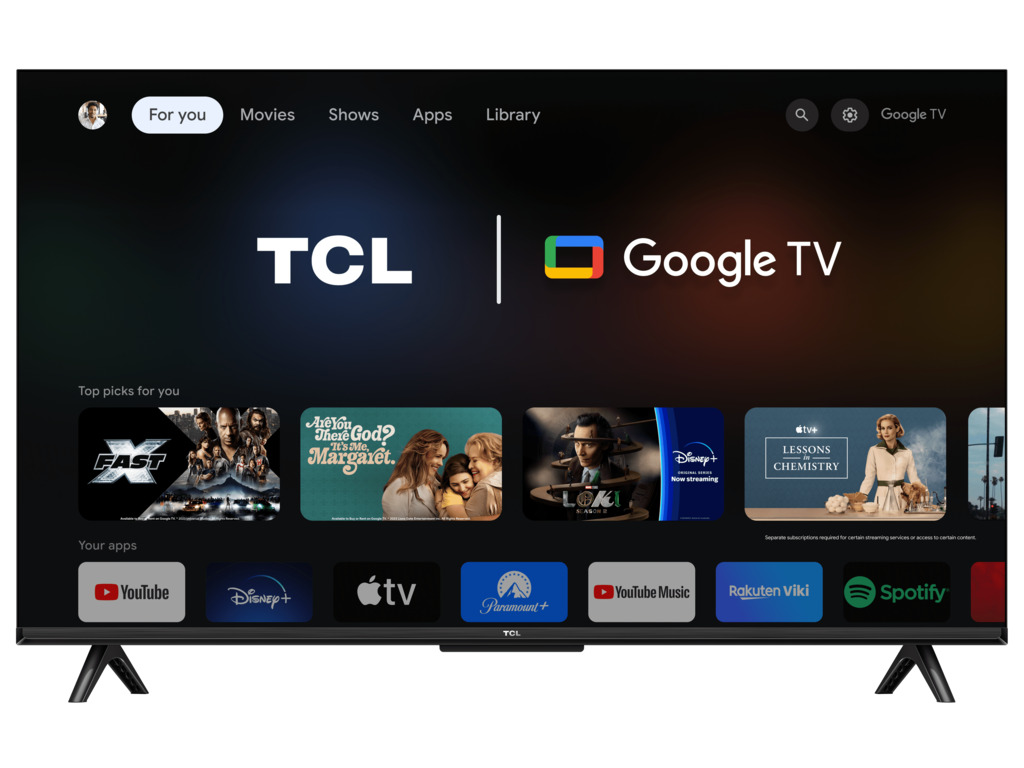 TCL 43"V6B 4K TV Google OSHDR10 and HDR HLG; HDMI 2.1;Game Master 2.0; Dolby Audio