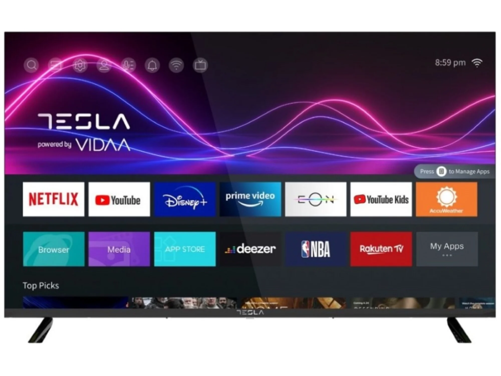 TESLA TV 50M345BUS AKCIJA VIDAA OS;EON; HDMIx3;USBX2;CI+;Hotel Mode