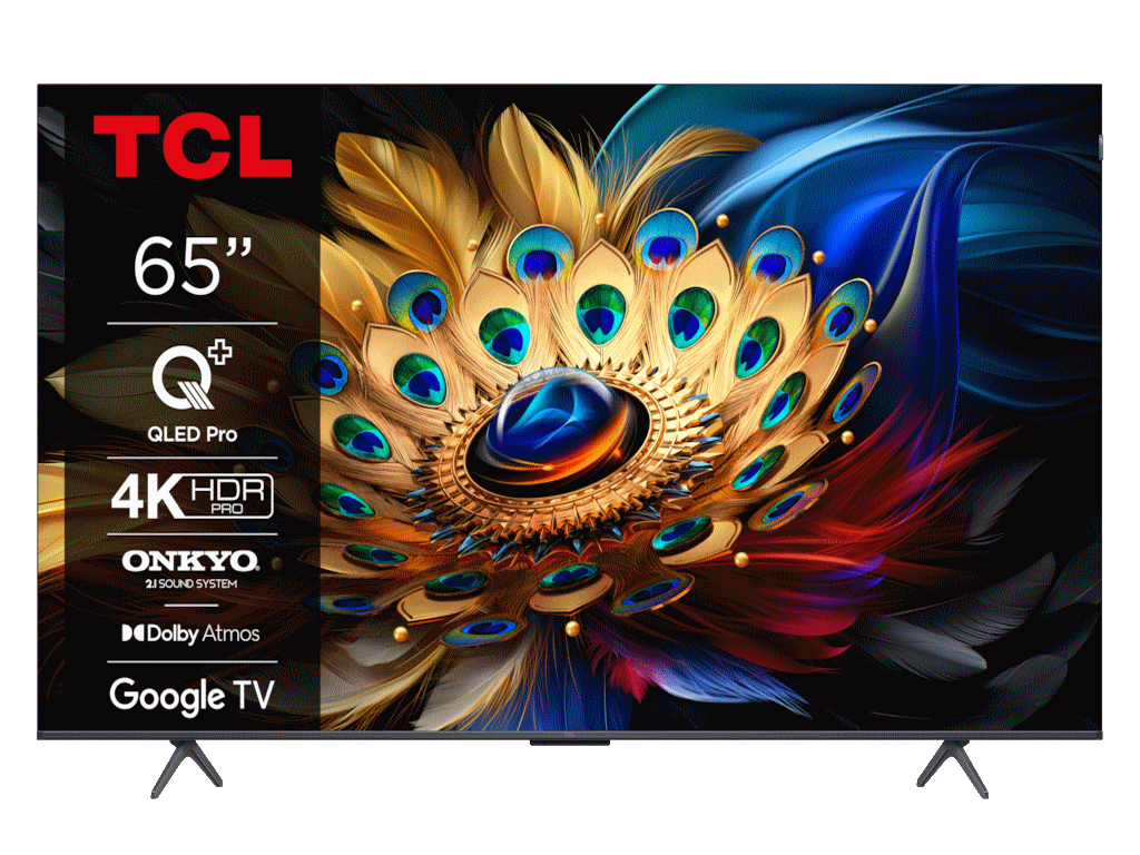 TCL 65"C655 4K QLED TVMotion Clarity 120HZ Google TVHDMI 2.1; 2.1 ONKYO Dolby Atmos