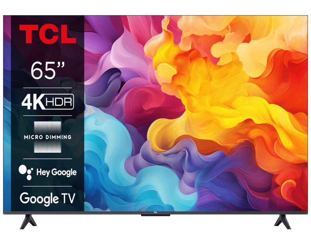 TCL 65"V6B 4K TV Google OSHDR10 and HDR HLG; HDMI 2.1;Game Master 2.0; Dolby Audio