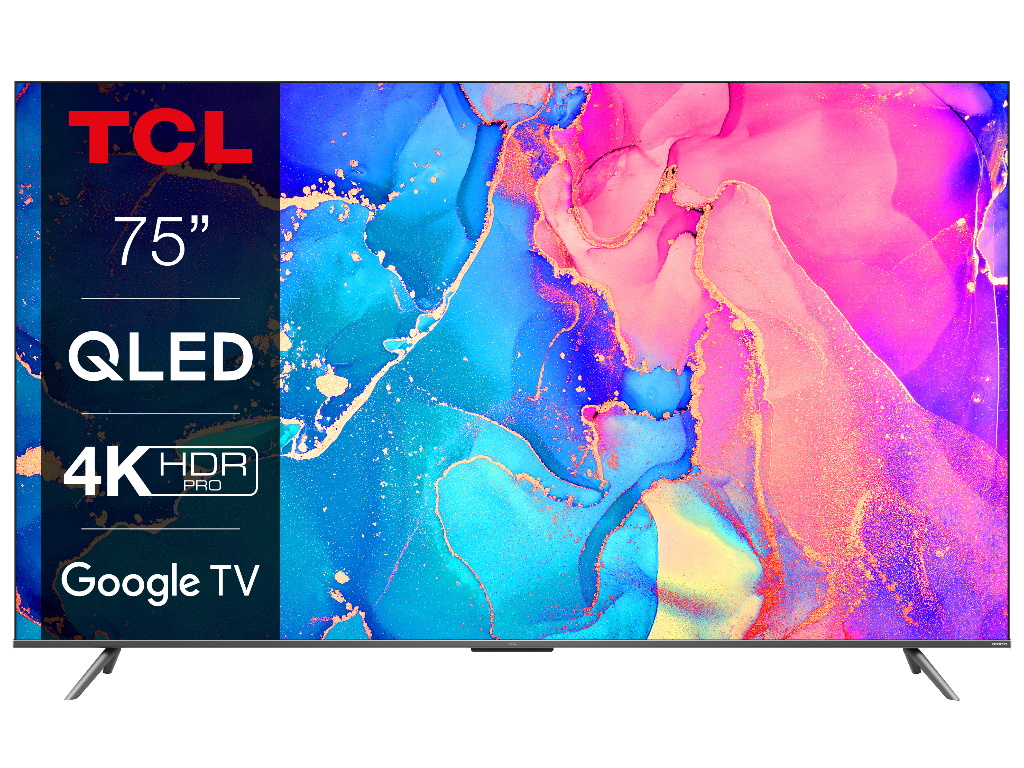 TCL Televizor  75C635/QLED/75"/4K HDR/60Hz/GoogleTV/crna