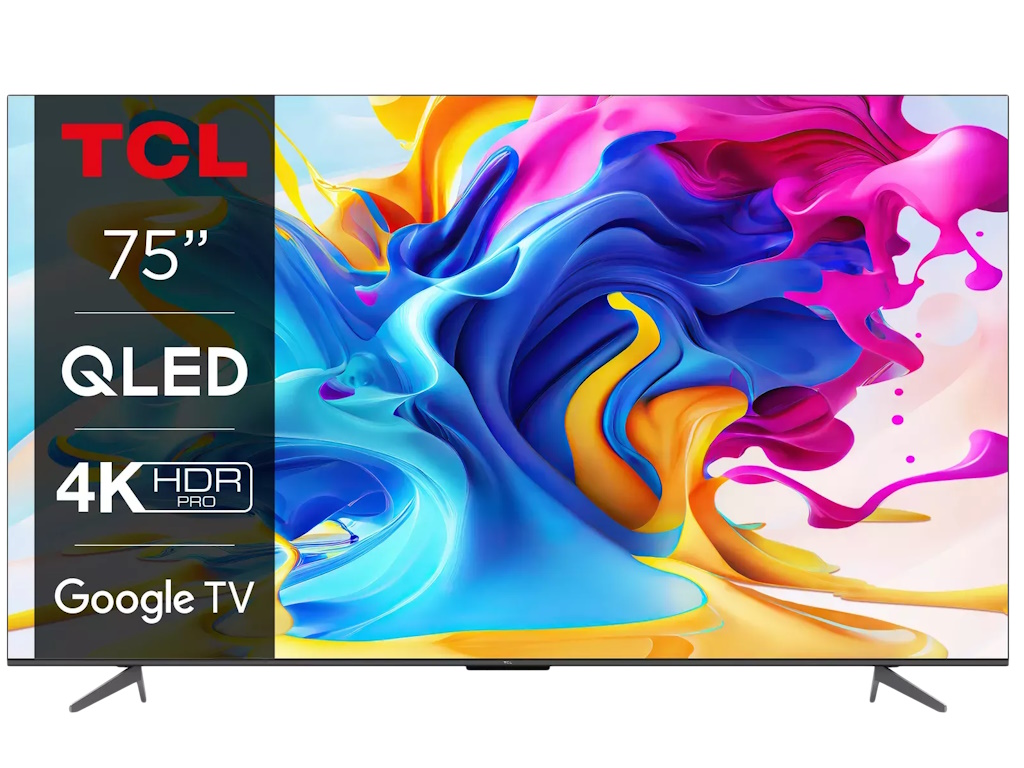 TCL Televizor  75C645/QLED/75"/4K HDR/60Hz/Google TV/crna