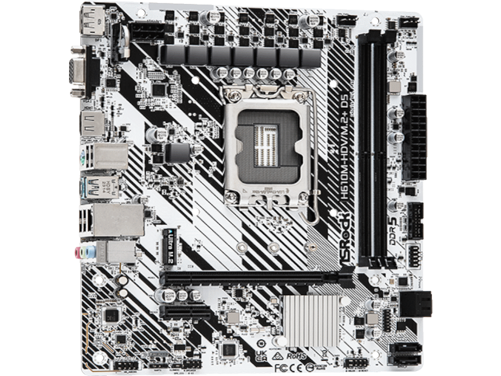 Asrock Matična ploča  H610M-HDV/M.2+ D5/LGA1700