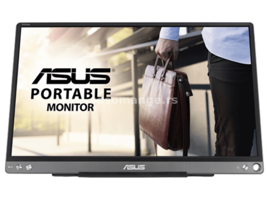 Asus Monitor  ZenScreen MB16ACE 15.6"/IPS/1920x1080/60Hz/5ms GtG/USB C/prenosni/tamno siva