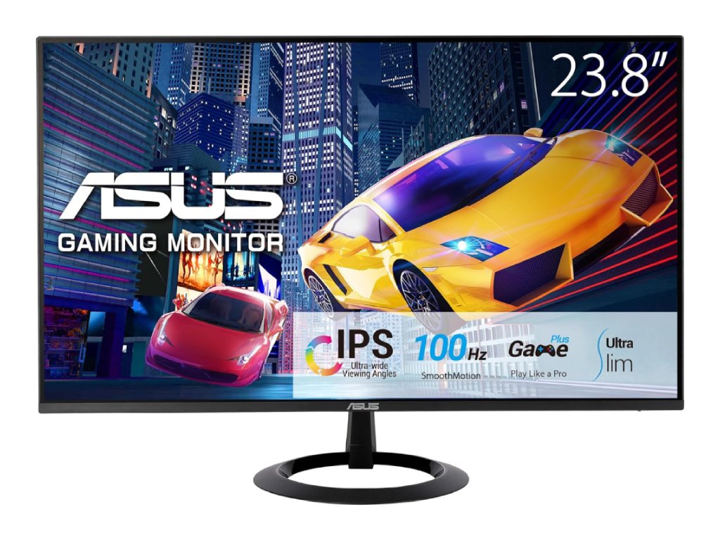 Asus 24" VZ24EHF Eye Care 1ms23.8"IPS,FHD,250cd,100Hz,HDMI,Gaming, Tilt +23-5.VESA 75x75, Crna boja