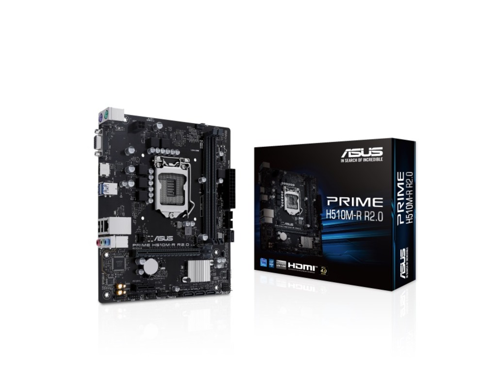 ASUS MB PRIME H510M-R R2.0-SIIntel H470, LGA1200, micro ATXPCIe 4.0, VGA, HDMI, 2xDDR4,