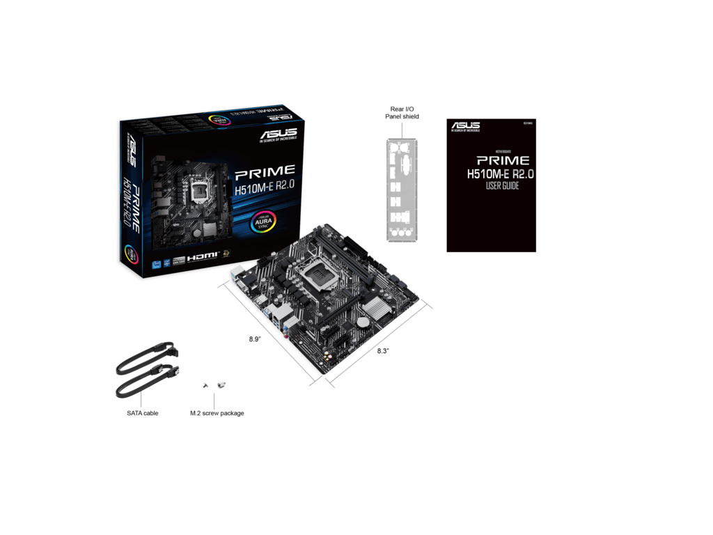 ASUS MB PRIME H510M-E R2.0Intel H470;LGA1200;2xDDR4m.2;4xSATA,VGA,HDMI,DP, 6x USB