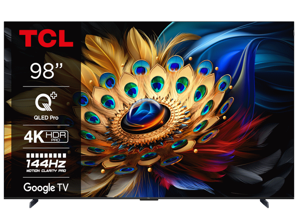 TCL Televizor  98C655/QLED/98"/4K UHD/144Hz/Google TV/crna