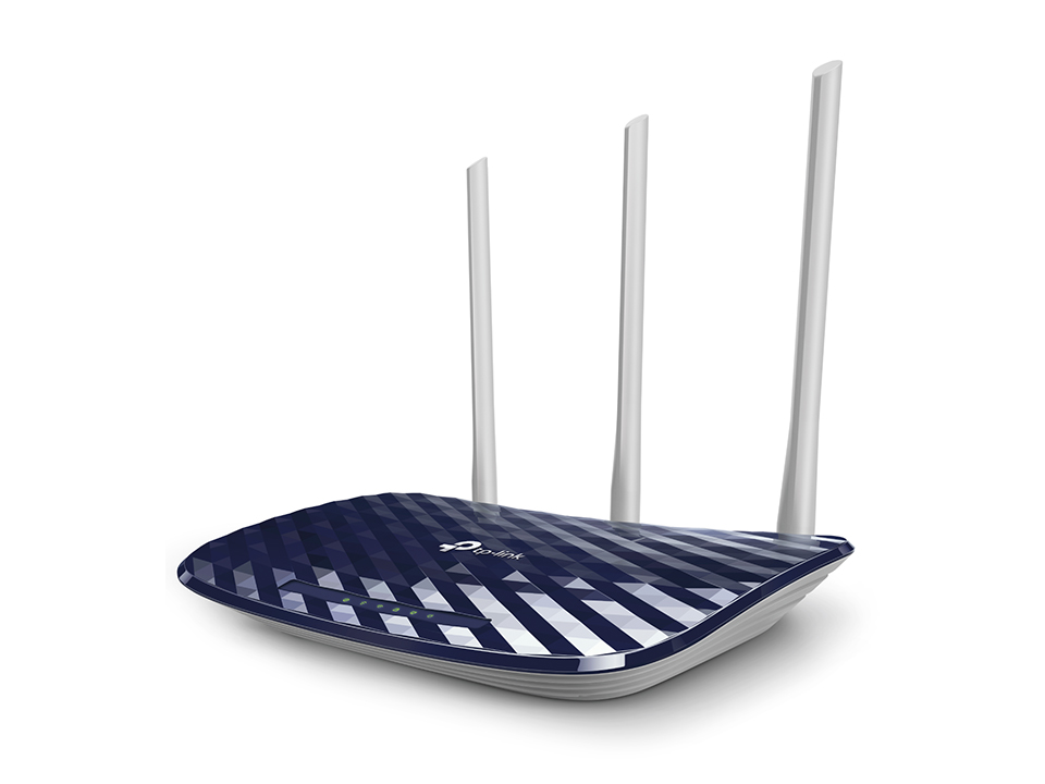 TP-Link ARCHER C20 ruter AC750 Dual Band, 3x extra kvalitetne eksterne antene