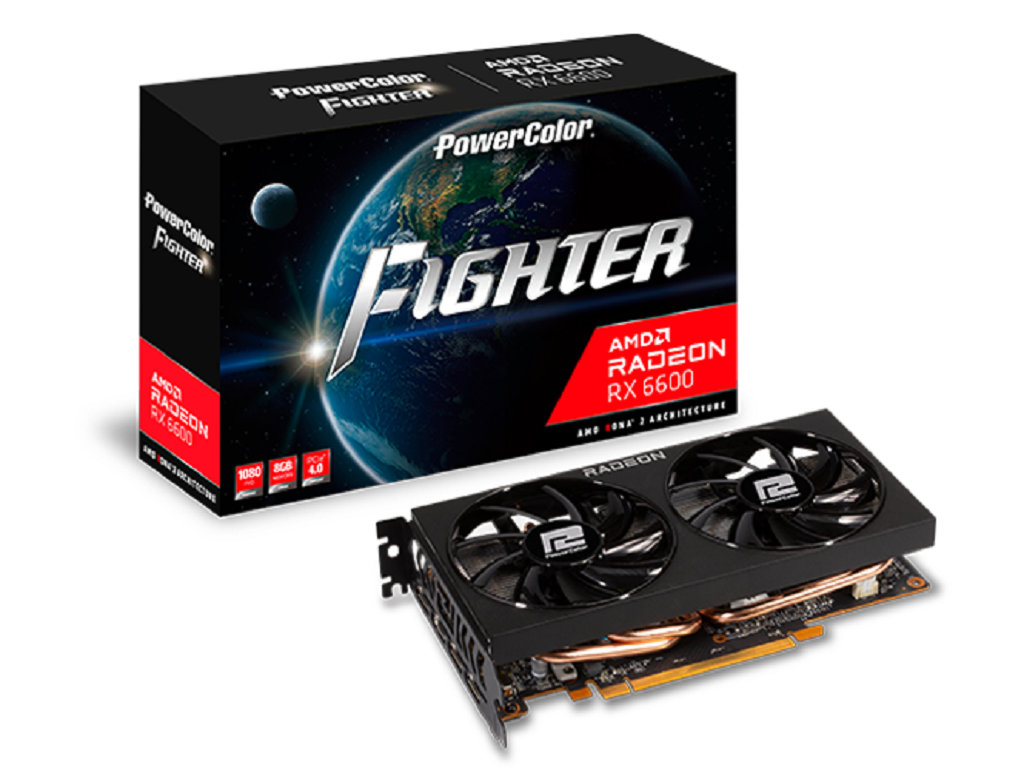 POWER COLOR AXRX6600 8GBD6-3DHFighter AMD Radeon RX66008GB GDDR6 128bit;HDMI,3xDP