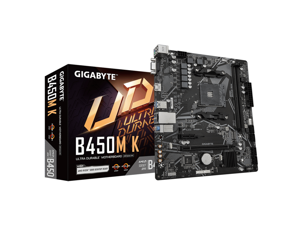 Gigabyte MB B450M K G20AM4; 2xDDR4 up to 64GB/3600MHz1xM.2,4xSATA,2xPS/2,6xUSB,HDMI,