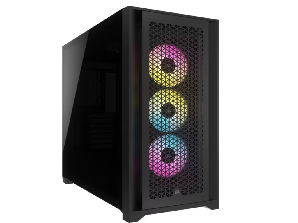 Corsair Kućište  iCUE 5000D AIRFLOW Mid-Tower/Gaming/ATX/kaljeno staklo/bez napajanja/RGB/crna