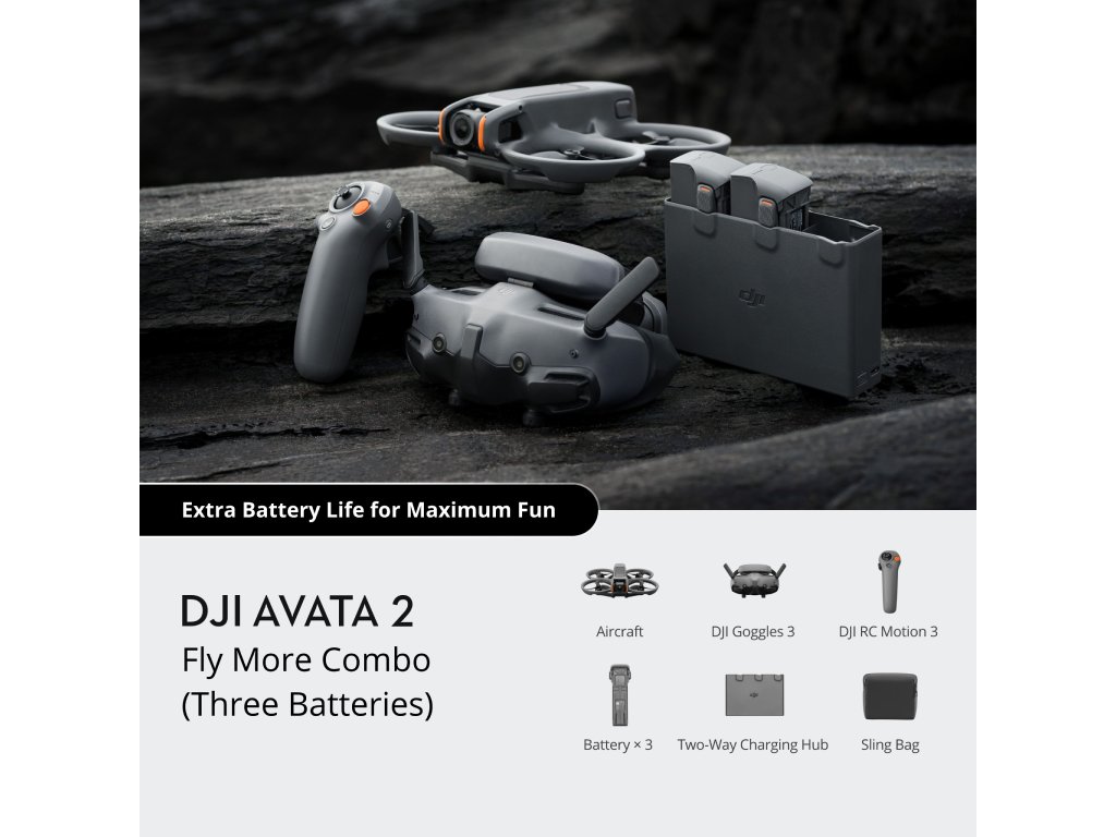 DJI Avata 2 Fly More Combo 3B(Three Batteries)