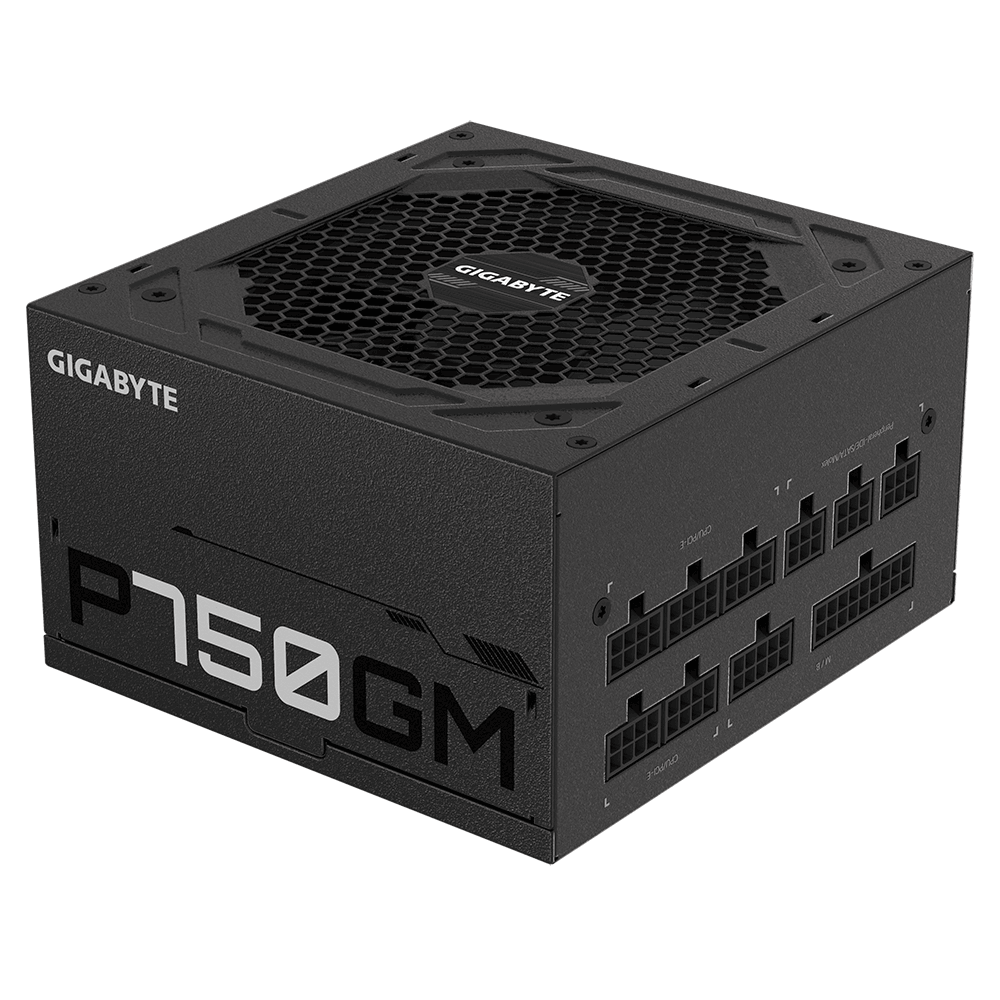 Gigabyte PSU 750W Gold Modular80+ GOLD;Fully Modular;8xSATA,3x4Pin,1xFloppy, 4xPCIe 6+2 Pin