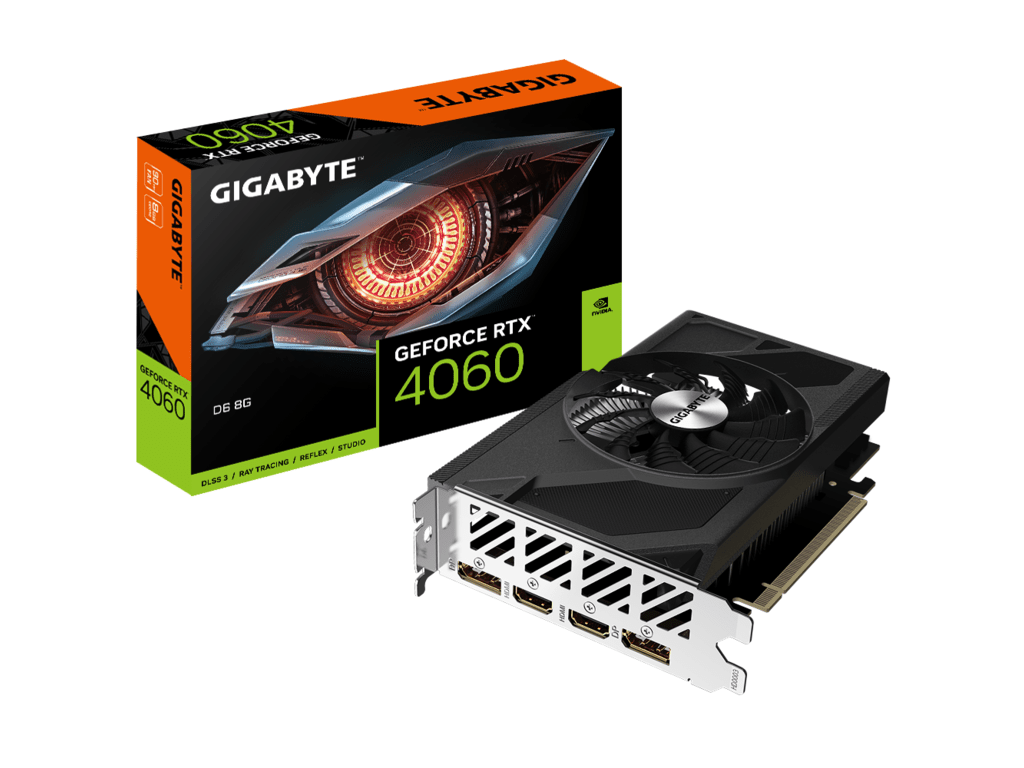 Gigabyte VGA RTX 4060 D6 8GGDDR6, 128bit, 8GB2x DP, 2x HDMI