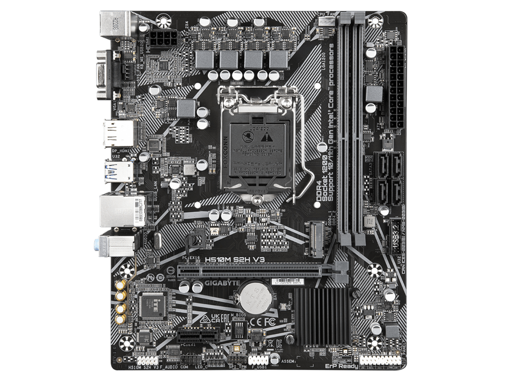 Gigabyte MB H510M S2H V3LGA1200; 2xDDR4; M.2, 4xSATAVGA, DP, HDMI; mATX