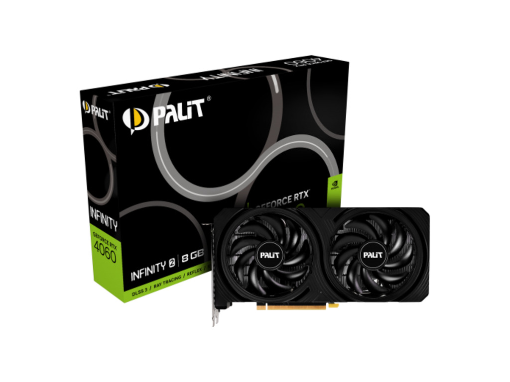 PALIT VGA 4060 Infinity 2 8GBGDDR6, 128bit, 3x DP, HDMI,Dual fan