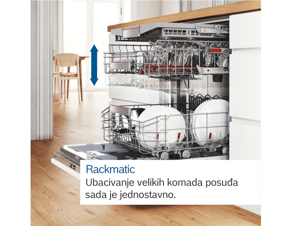 BOSCH Perilica posuđa Serie 2|, Naslijednok SMV25EX00E, 13 setova, 9.5L, E, Escajg ladica