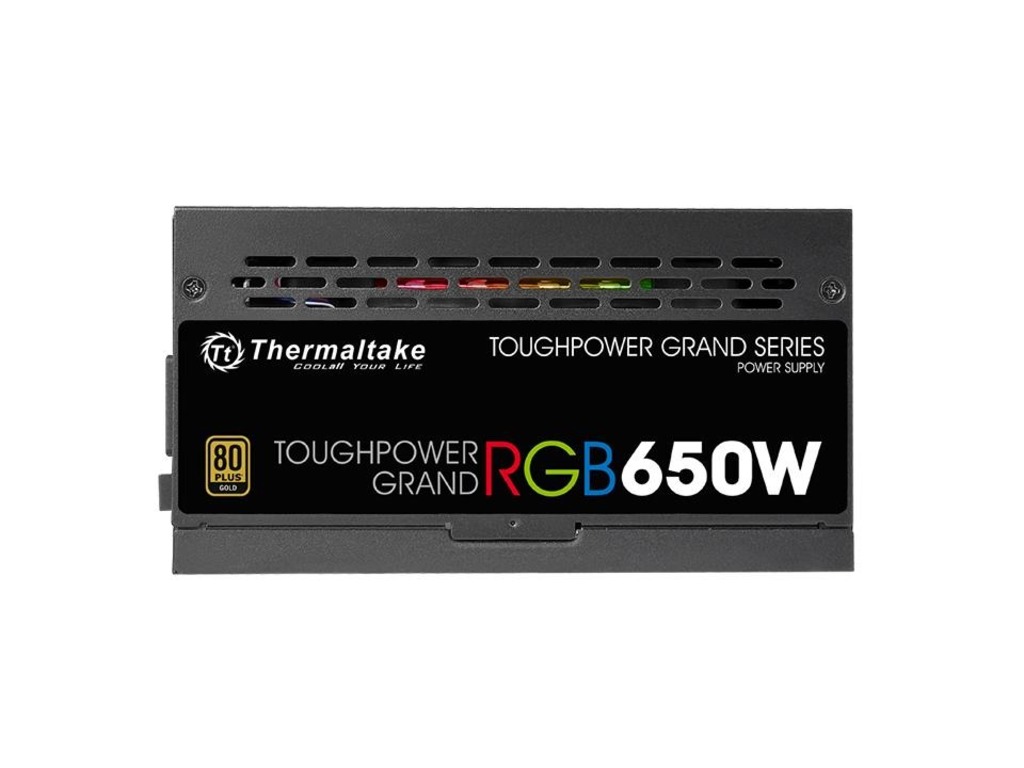 Thermaltake PSU Grand RGB 650w Fully modular, 14cm RGB Fan, 80+ Gold, A-PFC