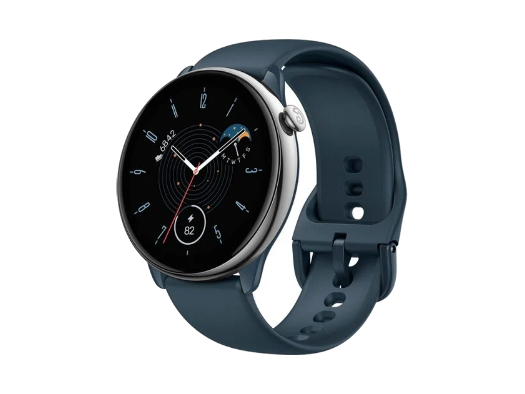 Amazfit GTR mini blue 1.28" AMOLED; curved glass  14 day battery; 5 ATM; Sp02