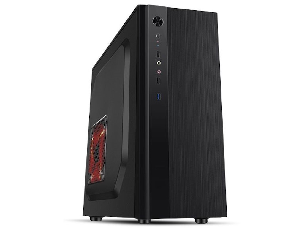 Igmax Kućište IG MAX IG4560B/Midi Tower/ATX, ATX/RGB/akrilna stranica/560W/crna